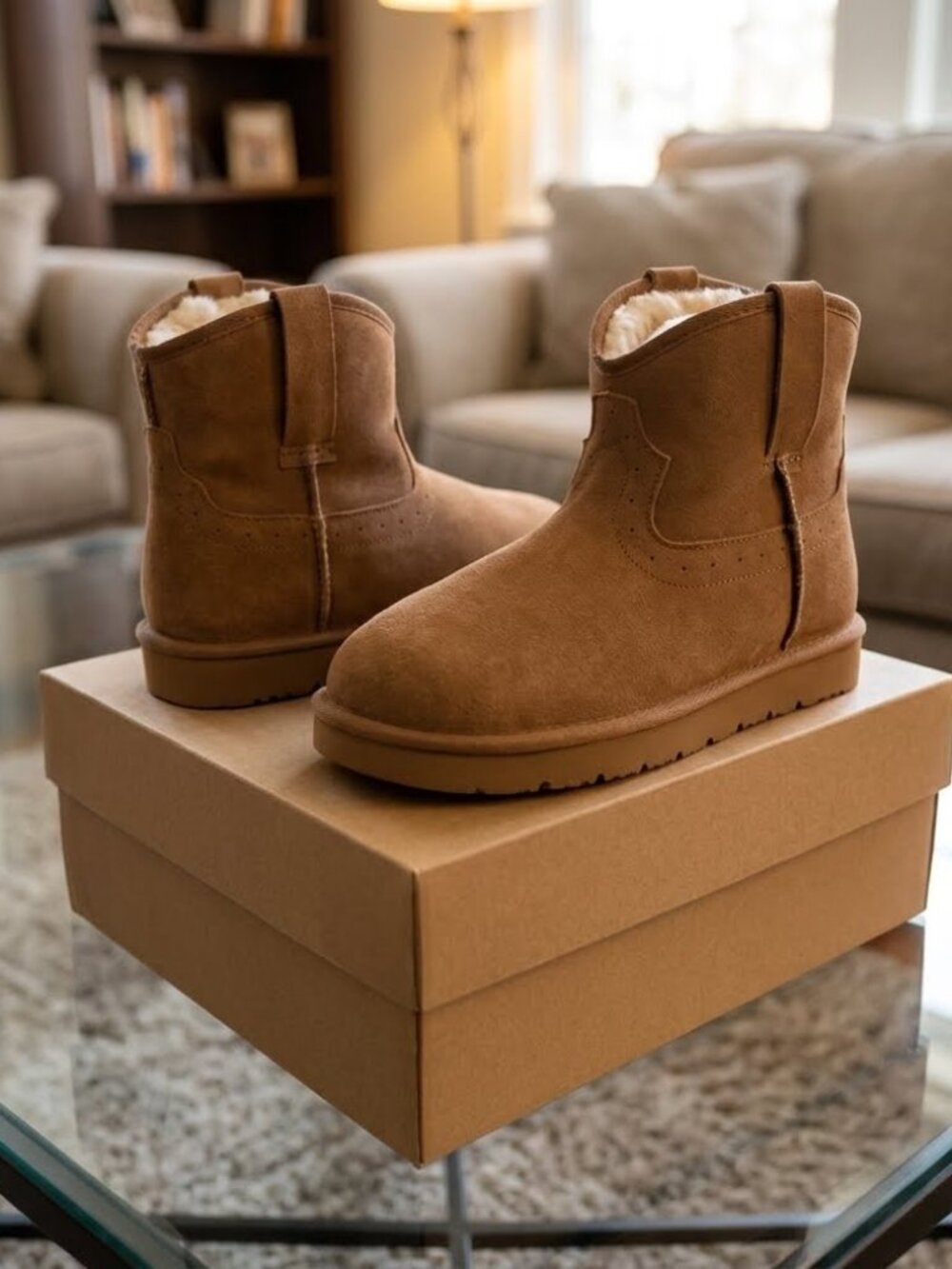 Women 100% Genuine Leather Warm Winter Boots